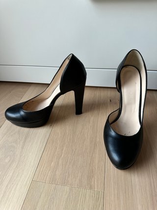 Décolleté nere in pelle