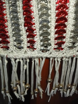 Bolso  Bandolera con Flecos y abalorios