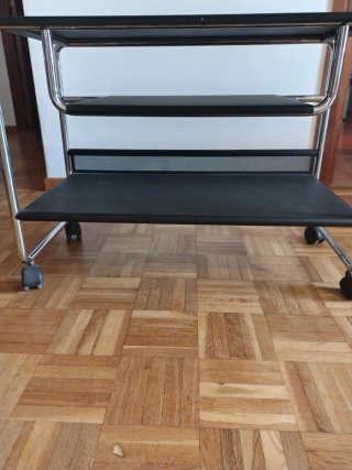 Mesa tv Metálica Negra