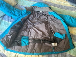 Plumífero Adidas Azul/Turquesa