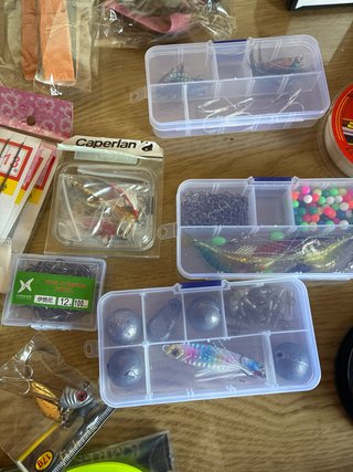 Lote Accesorios Pesca Señuelos Anzuelos
