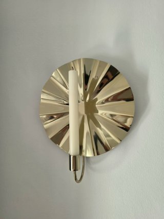 Candelabro de pared dorado