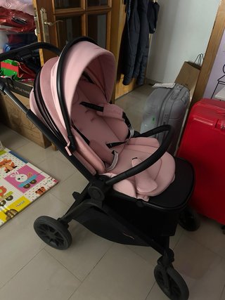 Carro de bebé 3 piezas rosa