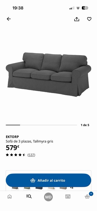 Sofá Ikea 3 plazas Ektorp