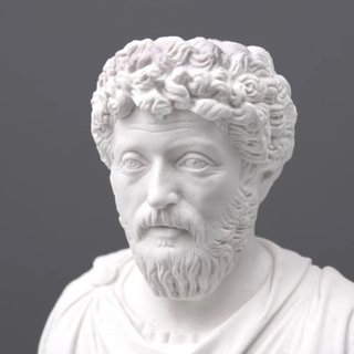 Figura Marco Aurelio Mármol Reconstituido