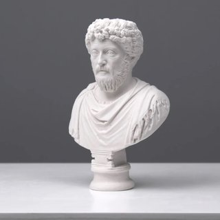 Figura Marco Aurelio Mármol Reconstituido
