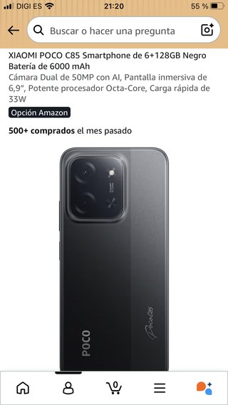 Smartphone Xiaomi Poco F3 128GB Nero