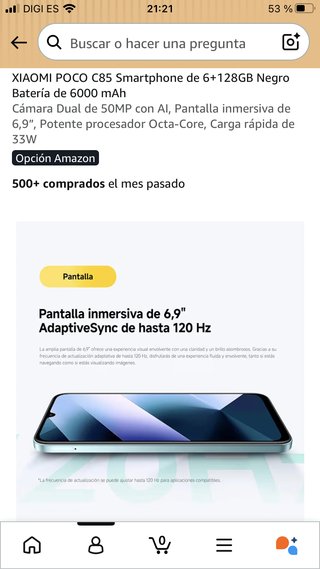 Smartphone Xiaomi Poco F3 128GB Nero