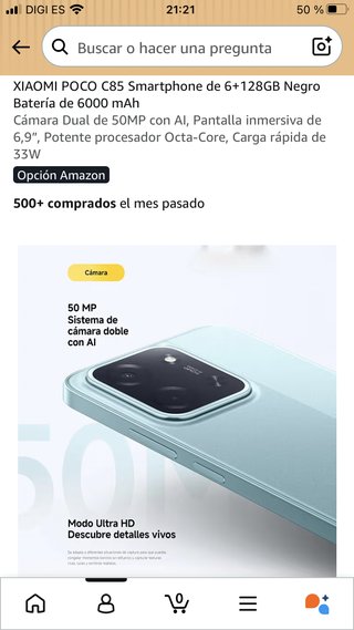 Smartphone Xiaomi Poco F3 128GB Nero