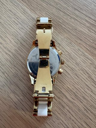 Reloj DKNY Cerámica Dorado y Blanco