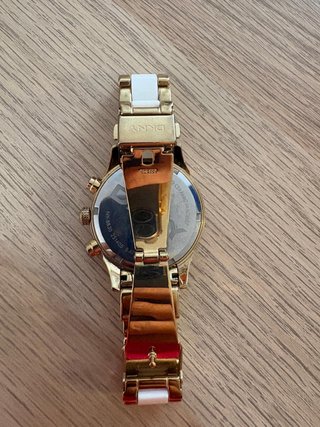 Reloj DKNY Cerámica Dorado y Blanco