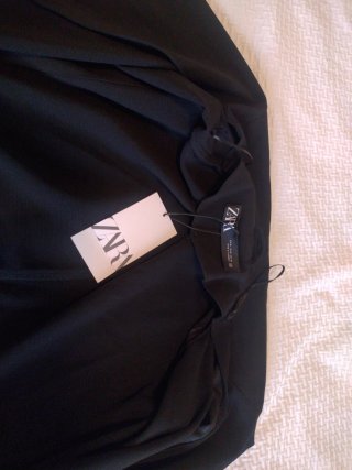 Vestido Negro Zara Talla M