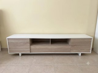 Sofá modular gris de tela175€ y muebles 75€