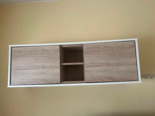 Sofá modular gris de tela175€ y muebles 75€
