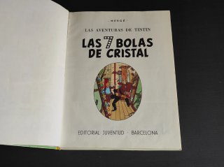 Comic Tintin Las 7 bolas de Cristal 1986 décima ed
