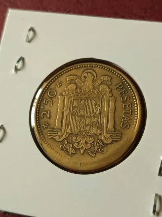 2.50 Pesetas 1953 Error desplazada