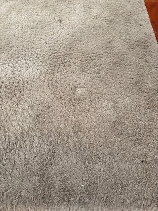 Alfombra beige/gris de lana