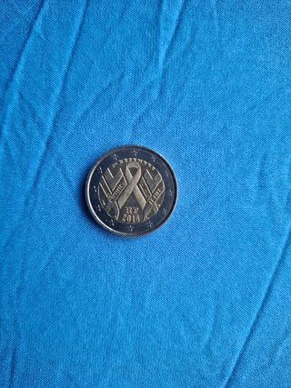 Moneda 2€ Francia 2014 Día Mundial SIDA