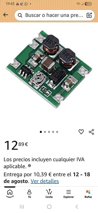 Mini Regolatore di Tensione Automatico Buck-Boost D