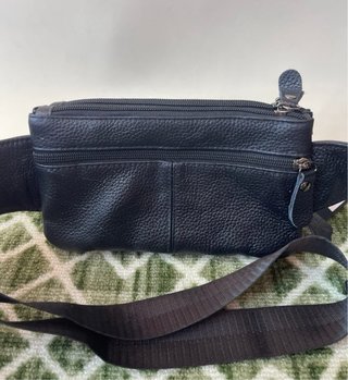 Marsupio Andrea Massi vera pelle nero