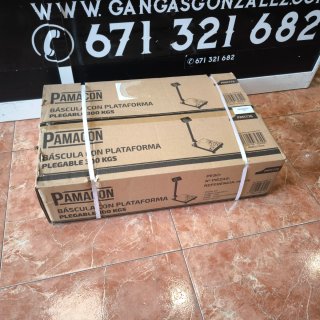 Balanza Pamacon 300kg portátil de Batería