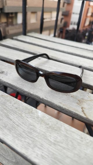 Gafas de sol modelo Harlem marrones oscuras.