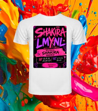 Camiseta Shakira concierto Madrid