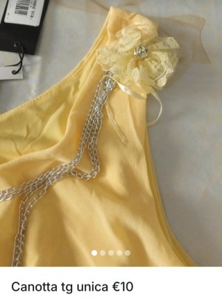 Casacca donna taglia unica gialla
