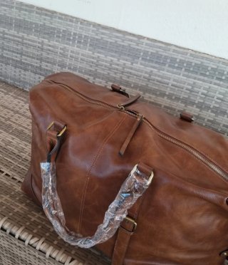 Borsone in pelle Made in Italy nuovo