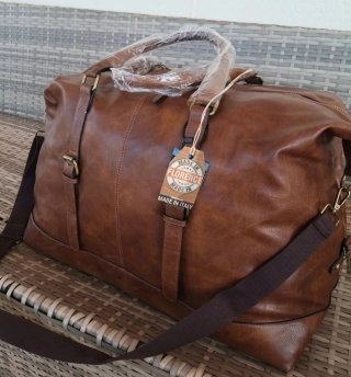 Borsone in pelle Made in Italy nuovo