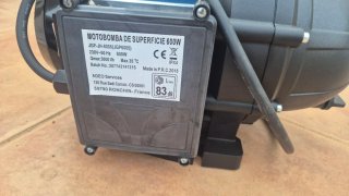 Bomba de agua superficie motor azul