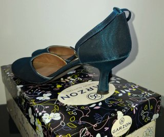 ZAPATO FIESTA CLAN KARACHi - VERDE AZULADO T 38