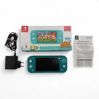 CONSOLA NINTENDO SWITCH LITE TURQUESA + CARGADOR + CAJA
