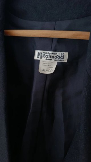 Abrigo Negro ital moda  Talla 42
