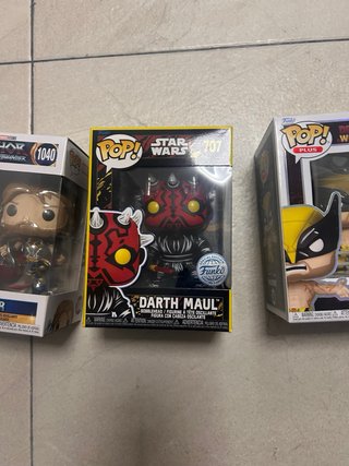 Lote Funko Pop Marvel y Star Wars