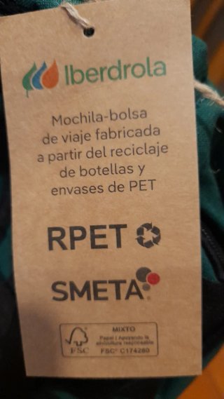 Mochila Iberdrola 125 años luz conmemorativa