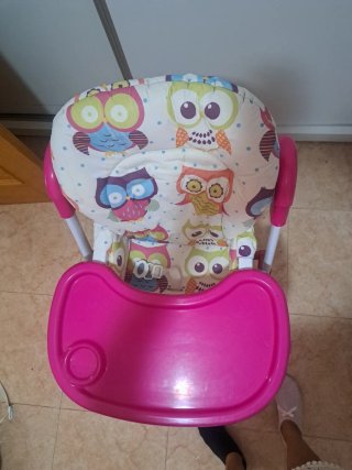 Trona infantil con estampado de búhos