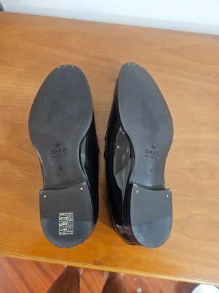 Mocassini Gucci Jordaan Pelle Verniciata Nera
