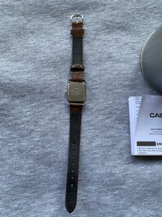 Reloj Casio Vintage Cuadrado Correa Marrón
