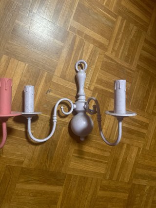 3 Apliques Dobles Pared Metal