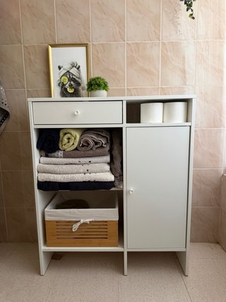 Mueble auxiliar blanco multifunción