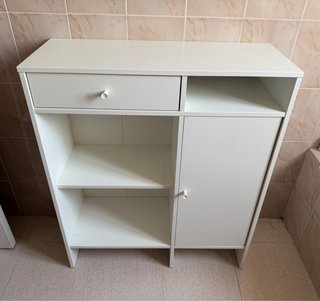 Mueble auxiliar blanco multifunción