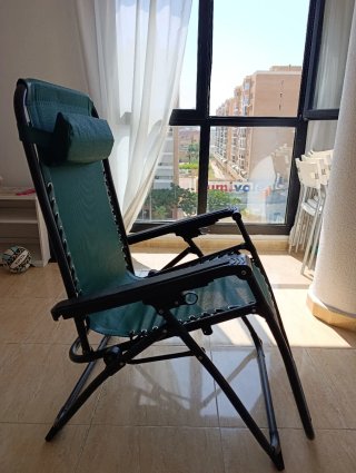 Reposera plegable verde