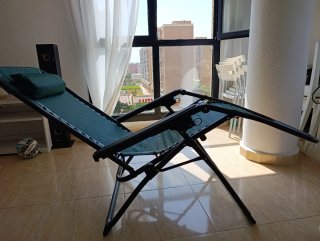 Reposera plegable verde