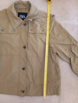 Trench Zara Beige Mujer Corta
