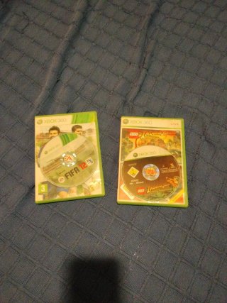 Juegos Xbox 360 FIFA 12 y LEGO Indiana Jones
