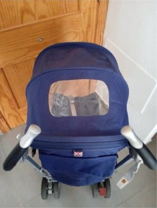 Carrito de bebé Maclaren azul