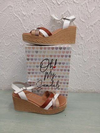 Sandalias cuña Oh My Talla 41 sin estrenar