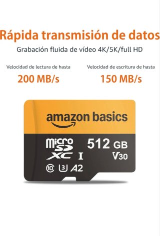 Tarjeta MicroSDXC Amazon 512GB