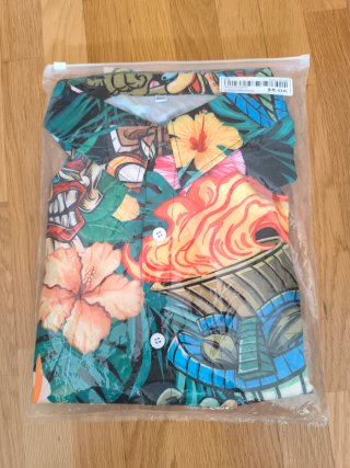 Camisa Hawaiana Tiki Multicolor